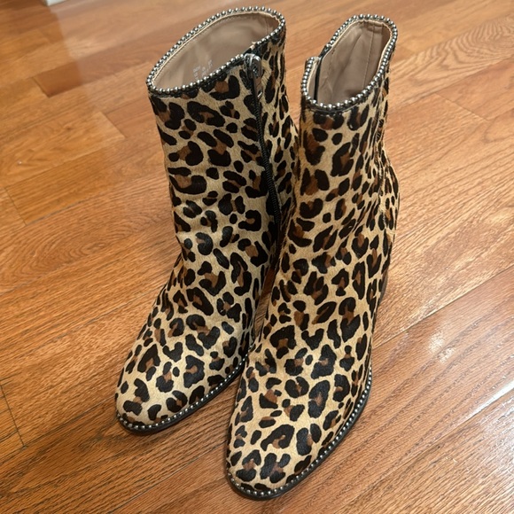 Coach Animal Print Boots. Real Dyed Calf Fur. - Picture 1 of 8